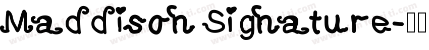 Maddison Signature字体转换